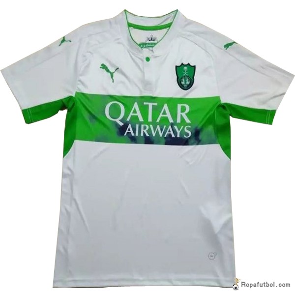 Camiseta Al Ahli Saudi FC Replica Primera Ropa 2016/17 Blanco